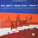 Herp Alpert Lot of Three Signed Album Covers w/ Whipped Cream and More (ACOA)