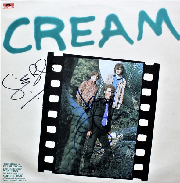 Cream: Ginger Baker & Jack Bruce Signed Vinyl Record (ACOA)