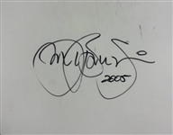 Bon Jovi Group Signed 19 2005 Tour Used Drumhead w/ 4 Sigs! (ACOA LOA)