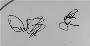 Bon Jovi Group Signed 19 2005 Tour Used Drumhead w/ 4 Sigs! (ACOA LOA)