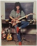 Eddie Van Halen Signed 11" x 13.75" Photo (ex. John Brennan Collection)(JSA LOA)