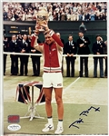 Tennis Stars Lot of Three Signed Photos w/ John McEnroe, Pete Sampras & Bjorn Borg (JSA Sticker)(PSA/DNA Sticker)