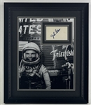 John Glenn Signed 3 x 5 Index in Framed NASA Friendship 7 Display (Zarelli LOA)