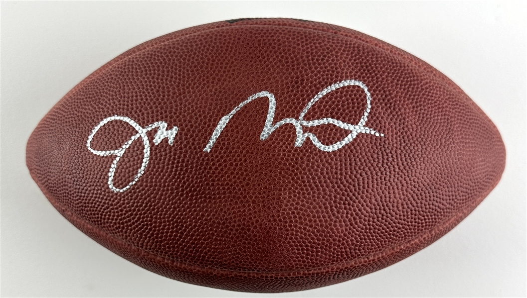 Joe Montana Signed Super Bowl XXIV Leather Game Model Commemorative NFL Football (Third Party Guaranteed)