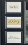 Apollo Moon Landing Pilots Signed Display w/ Collins, Gordon & More! (6 Sigs)(Zarelli LOA)