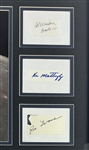 Apollo Moon Landing Pilots Signed Display w/ Collins, Gordon & More! (6 Sigs)(Zarelli LOA)