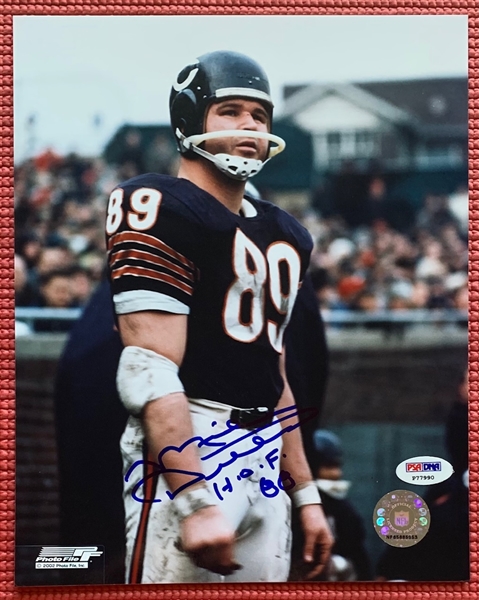 Mike Ditka Signed & HOF Inscribed 8" x 10" Chicago Bears Photograph (PSA/DNA)