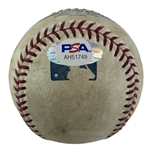 Yu Darvish Signed & Game Used 2012 Rookie OML Game Used Baseball (PSA/DNA & MLB)