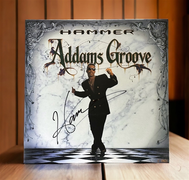 MC Hammer Signed IN-PERSON Adams Family Groove 12" Album  (Third Party Guaranteed)