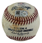 Jeremy Pena Game Used & Signed OML Baseball :: Used 6-12-2022 SEA vs. HOU :: Ball Pitched to Pena :: Pena HR Game :: WS MVP Year (PSA/DNA & MLB Hologram)