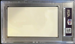 OJ Simpson Signed 3 x 5 Segment (PSA/DNA Encapsulated)