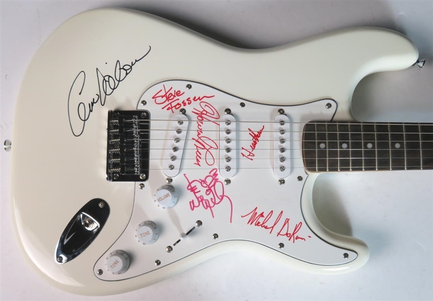 Heart Group Signed Fender Squier Stratocaster Guitar (5 Sigs)(JSA LOA)