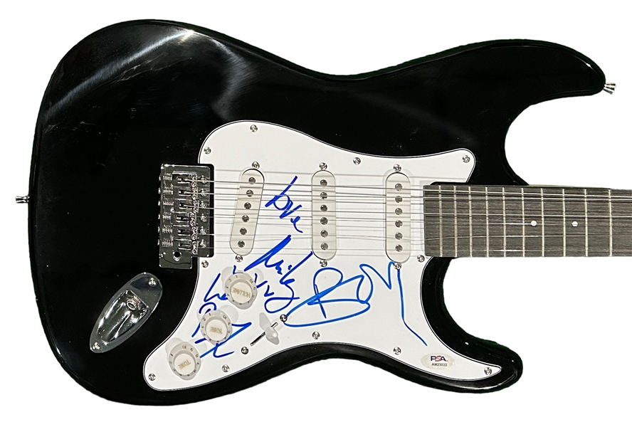 Culture Club Group Signed Strat Style Electric Guitar (3 Sigs)(PSA/DNA)