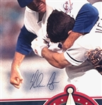 Nolan Ryan Signed & Custom Framed Texas Rangers Ventura Fight Photo Display (Tristar)