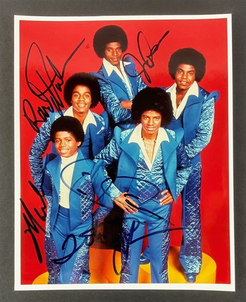 Jackson 5: Group Signed Photograph (5/Sigs) (JSA)