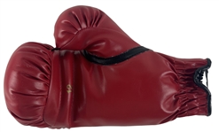 Jake Lamotta Signed Raging Bull Red Everlast Boxing Glove (JSA sTICKER)