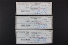 Phil Spector Signed Bank Checks - 3-Each (Third Party Guarantee)