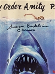 Jaws: Susan Backlinie Signed No Swimming, Beach Closed Sign (JSA)