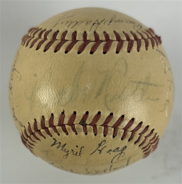 Babe Ruth Signed 1923 Yankees Reunion Baseball w/PSA/DNA EX-MT 6 Auto! (PSA/DNA)