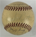 Babe Ruth Signed 1923 Yankees Reunion Baseball w/PSA/DNA EX-MT 6 Auto! (PSA/DNA)