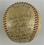 Babe Ruth Signed 1923 Yankees Reunion Baseball w/PSA/DNA EX-MT 6 Auto! (PSA/DNA)