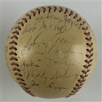 Babe Ruth Signed 1923 Yankees Reunion Baseball w/PSA/DNA EX-MT 6 Auto! (PSA/DNA)