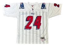 Ty Law Signed White Mitchell & Ness Patriots Jersey (Third Party Guaranteed)