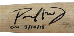 Paul Goldschmidt 2018 Game Used & Signed Person Model Old Hickory Model Baseball Bat :: Used 7/10/2018 vs. Rockies (MLB Holo & Beckett/BAS)