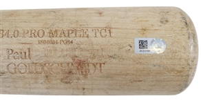 Paul Goldschmidt 2018 Game Used & Signed Person Model Old Hickory Model Baseball Bat :: Used 7/10/2018 vs. Rockies (MLB Holo & Beckett/BAS)