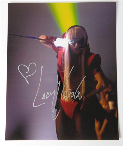 Lady Gaga Signed 8" x 10" Color Photo with Early Autograph (JSA COA)