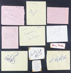 Hollywood Entertainment Lot w/ Fonda, Baryshnikov, Natalie Cole, Voight, Danza, & More!  (43 Autographs)(Third Party Guaranteed)