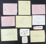 Hollywood Entertainment Lot w/ Fonda, Baryshnikov, Natalie Cole, Voight, Danza, & More!  (43 Autographs)(Third Party Guaranteed)