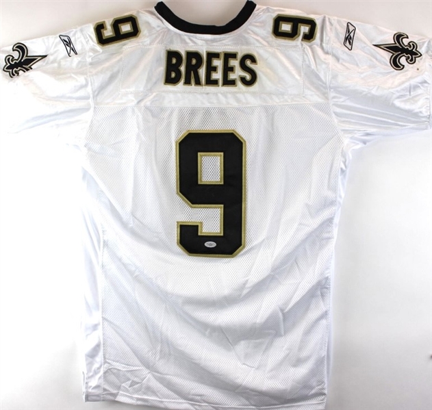 Reebok NFL Super Bowl XLIV Drew Brees #9 New Orleans Saints Jersey (JSA)