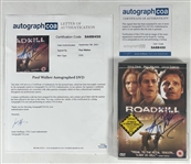 Paul Walker Signed Roadkill DVD Cover (Beckett/BAS LOA)(ACOA LOA)
