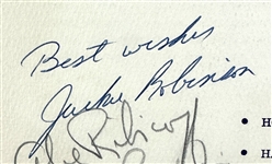 Jackie Robinson & Others Signed 1956 Program for National Conference of Christians and Jews Brotherhood Banquet - Robinson Attends with Branch Rickey! (JSA LOA)