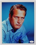 Paul Newman Signed 8 x 10 Color Photograph (JSA)