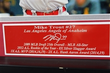 Mike Trout Signed & Game Used Batting Gloves in Framed Display (PSA/DNA)