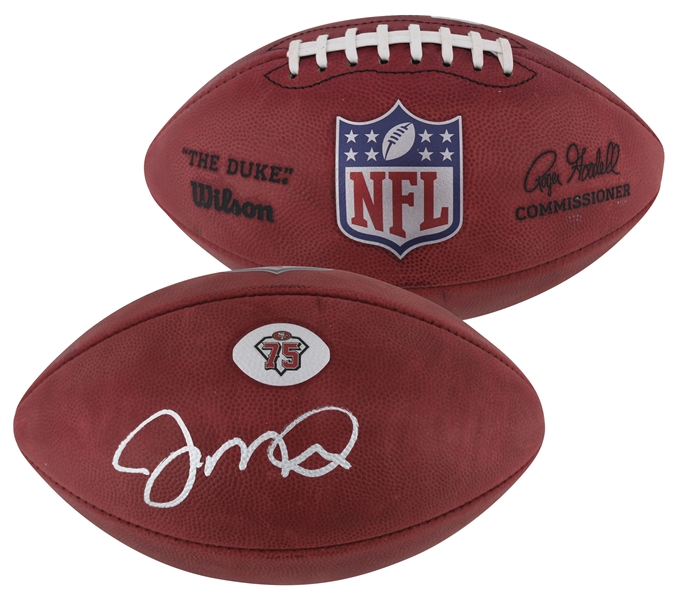 Joe Montana Signed Wilson "The Duke" Leather 49ers 75th Anniversary Edition Game Model Football (Beckett/BAS)