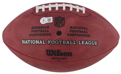 Joe Montana Signed Wilson The Duke Leather 49ers 75th Anniversary Edition Game Model Football (Beckett/BAS)