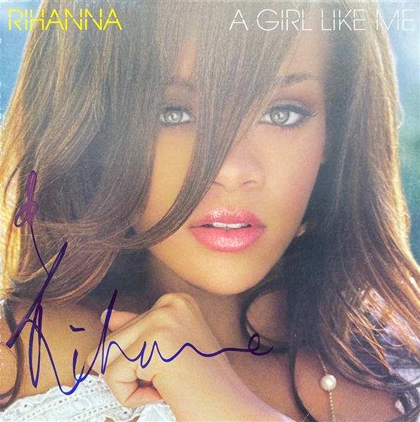 Rihanna Signed "A Girl Like Me" 12" LP Cover (Beckett/BAS LOA)