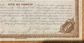 John D Rockefeller Signed 1885 Stock Certificate (Beckett/BAS LOA)