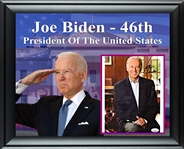 President Joe Biden Signed Custom Framed Photo Display (JSA)