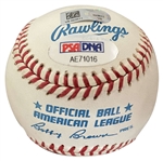 Mickey Mantle & Mike Trout Signed OAL Baseball (MLB)(PSA/DNA)