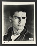 Tom Cruise Signed 8 x 10 B&W Portrait Photo (JSA)