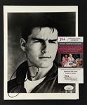 Tom Cruise Signed 8 x 10 B&W Portrait Photo (JSA)
