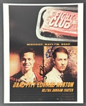 Fight Club: Brad Pitt & Edward Norton Signed 8 x 10 Photo (JSA)