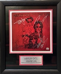 Motley Crue Group Signed Greatest Hits Record Album in Custom Framed Display (Beckett/BAS LOA & Fanatics Hologram)