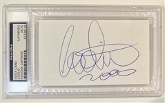 Coolio Superb Signed 3 x 5 Index Card (PSA/DNA Encapsulated)