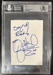 DJ Quik Signed & Inscribed 4 x 6 Card (Beckett/BAS Encapsulated)