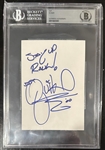 DJ Quik Signed & Inscribed 4" x 6" Card (Beckett/BAS Encapsulated)